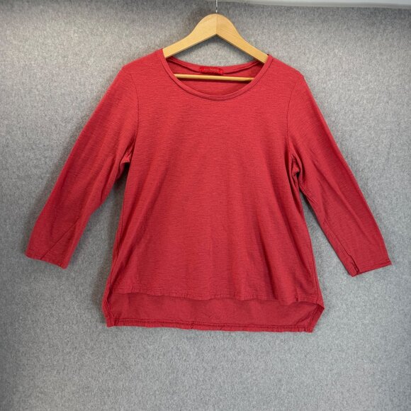 Cut Loose Watermelon Pink 3/4 Sleeve Shirt Top Casual Everyday Wear Size Large - Picture 2 of 11